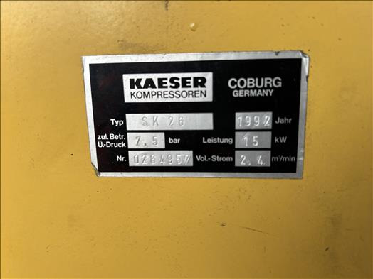 Compresor de aire Kaeser SK26 Air compressor: foto 6