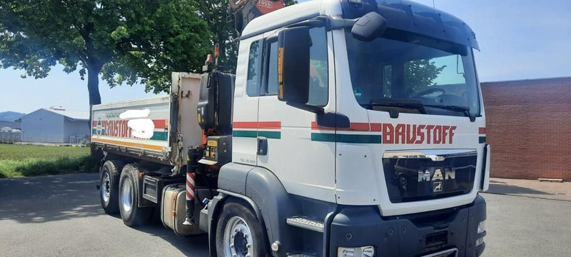 MAN TGS 26.400 Kipper Mit Kran/Funk - Camión caja abierta, Camión grúa: foto 2 MAN TGS 26.400 Kipper Mit Kran/Funk - Camión caja abierta, Camión grúa: foto 2