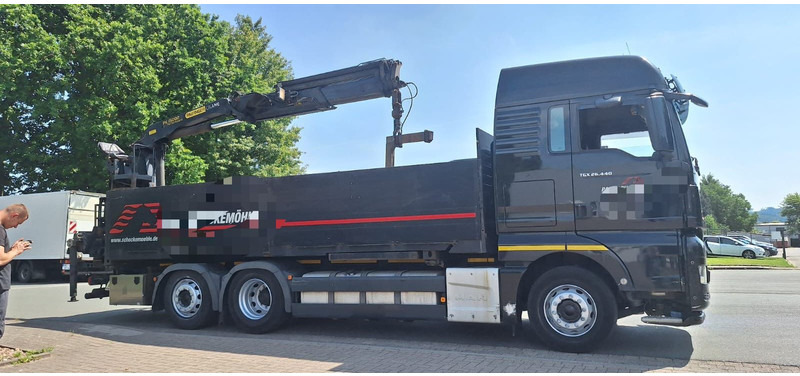 MAN TGX 26.440 6x2 LLW Pritsche mit Kran Palfinge - Camión caja abierta, Camión grúa: foto 2 MAN TGX 26.440 6x2 LLW Pritsche mit Kran Palfinge - Camión caja abierta, Camión grúa: foto 2