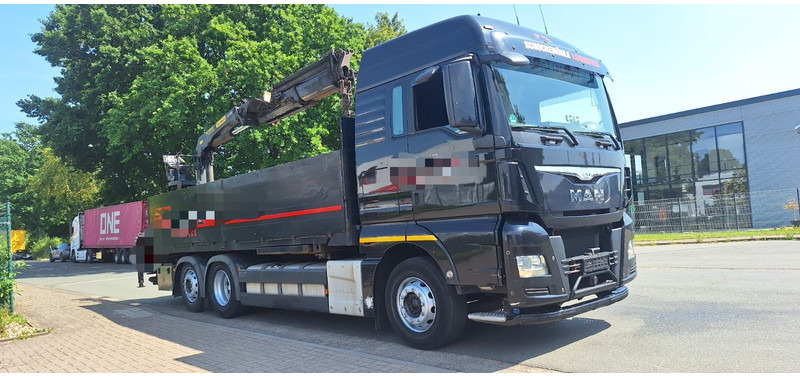 MAN TGX 26.440 6x2 LLW Pritsche mit Kran Palfinge - Camión caja abierta, Camión grúa: foto 4 MAN TGX 26.440 6x2 LLW Pritsche mit Kran Palfinge - Camión caja abierta, Camión grúa: foto 4