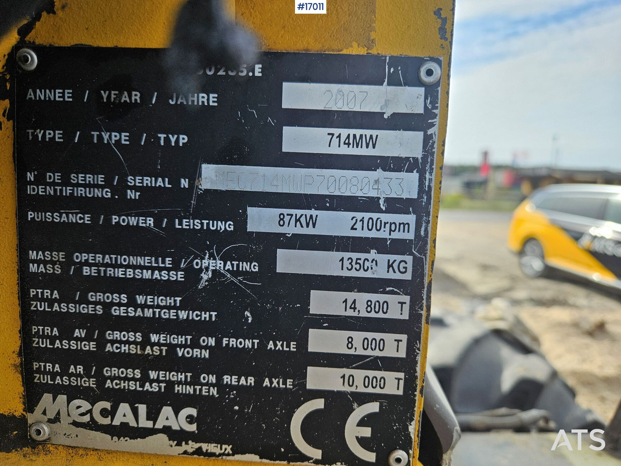 Excavadora de ruedas 2007 Mecalac 714MW z czterema akcesoriami: foto 14
