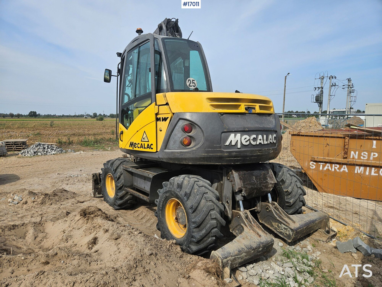 Excavadora de ruedas 2007 Mecalac 714MW z czterema akcesoriami: foto 7