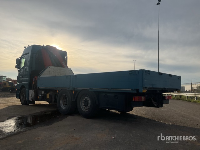 2012 Mercedes-Benz Actros 930.20 2012 HMF 3000-K3 Articulated Bo ... Flatbed Truck with Crane - Camión caja abierta, Camión grúa: foto 2 2012 Mercedes-Benz Actros 930.20 2012 HMF 3000-K3 Articulated Bo ... Flatbed Truck with Crane - Camión caja abierta, Camión grúa: foto 2