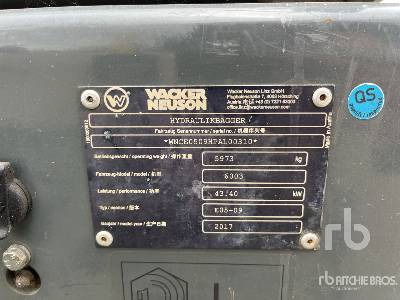 WACKER NEUSON 6003 - Miniexcavadora: foto 5 WACKER NEUSON 6003 - Miniexcavadora: foto 5