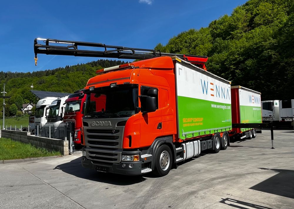 Scania G420 // Tandem // HDS Palfinger 18002 EH // Przyczepa // Oś skrętna podnoszona // Video !!! - Otros maquinaria: foto 1 Scania G420 // Tandem // HDS Palfinger 18002 EH // Przyczepa // Oś skrętna podnoszona // Video !!! - Otros maquinaria: foto 1