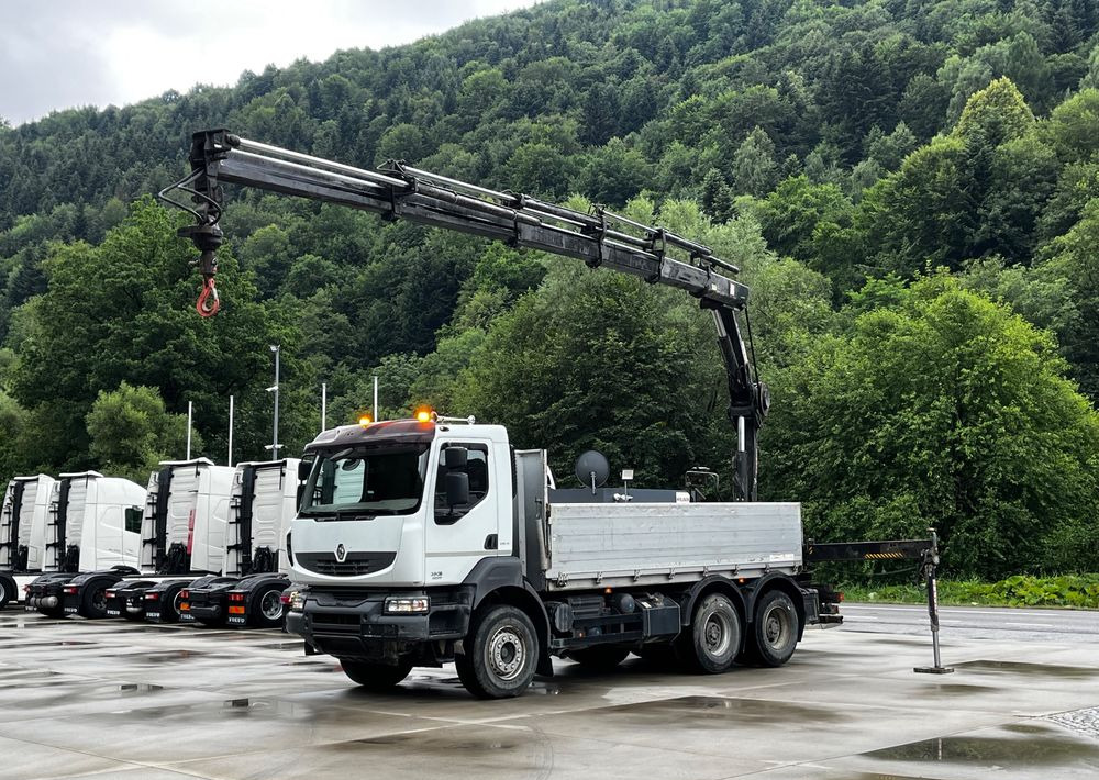 Renault Kerax 380 EEV // Skrzynia Burtowa // HIAB XS166 Hipro + Radio // Zwolnice // // - Camión grúa, Camión caja abierta: foto 2 Renault Kerax 380 EEV // Skrzynia Burtowa // HIAB XS166 Hipro + Radio // Zwolnice // // - Camión grúa, Camión caja abierta: foto 2
