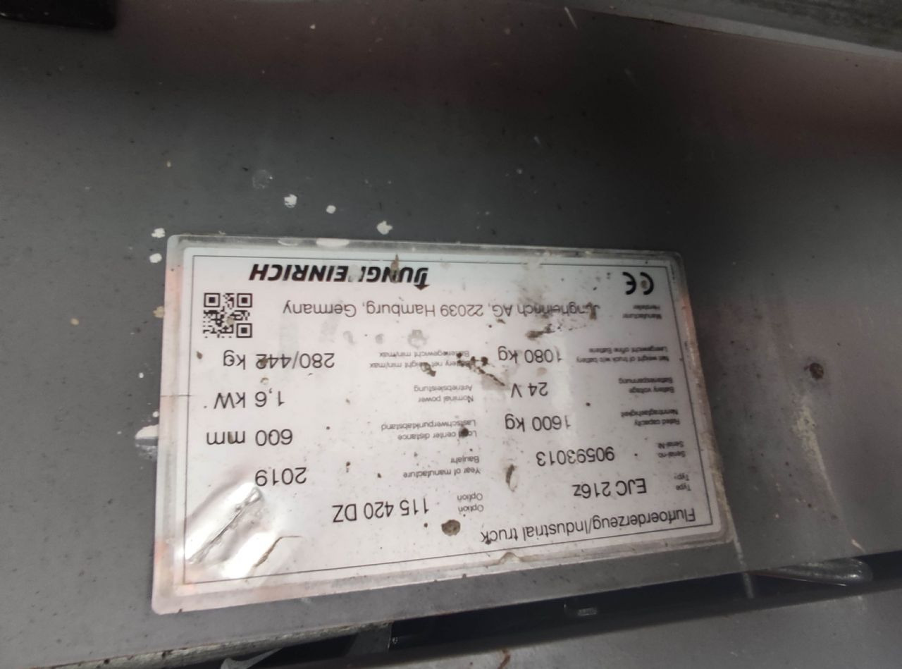 Jungheinrich EJC 216 Z - Apilador: foto 5 Jungheinrich EJC 216 Z - Apilador: foto 5