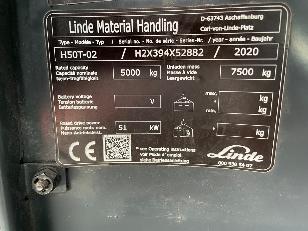 Carretilla elevadora Linde H50T-02-394 EVO: foto 6