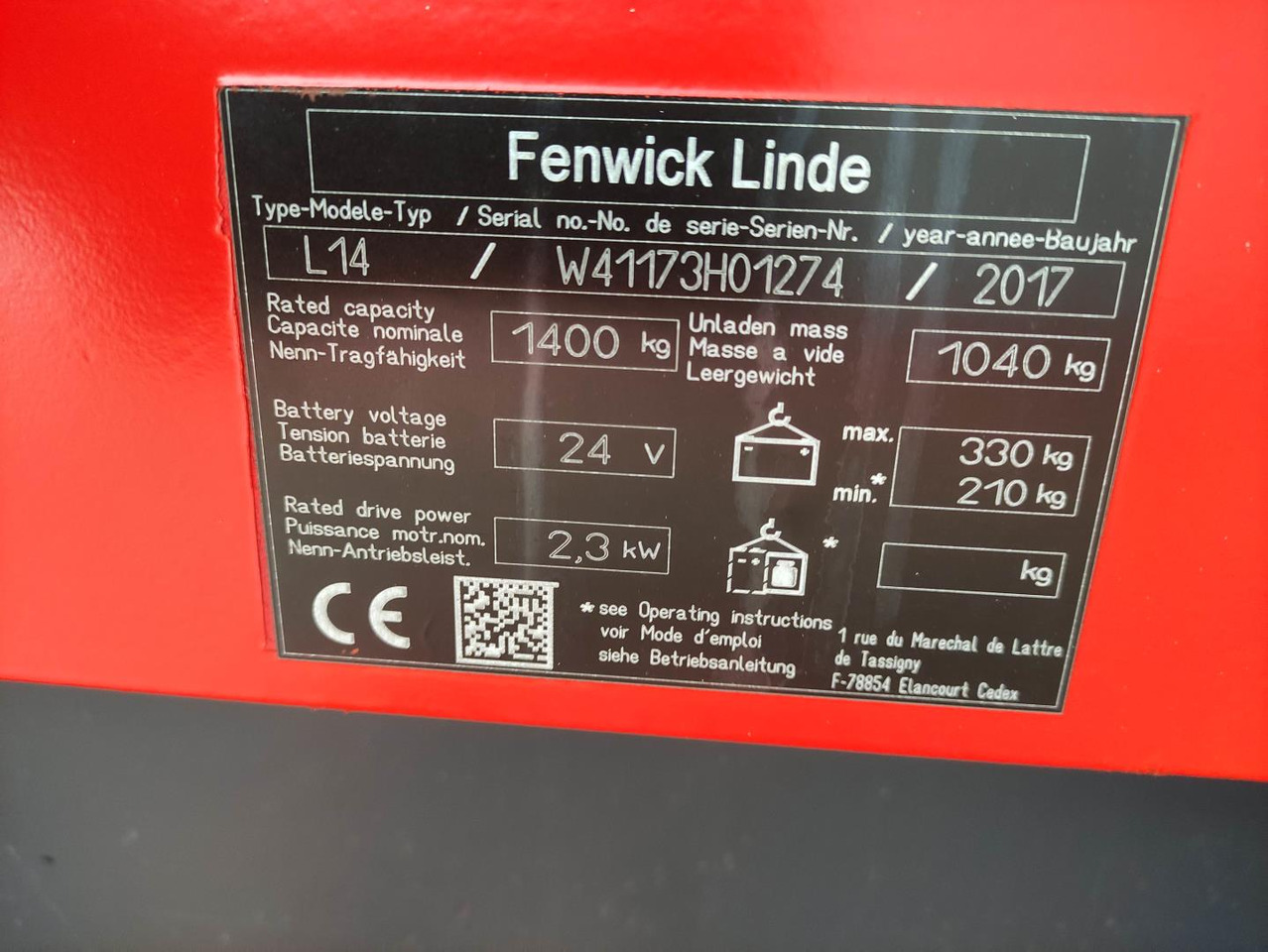 Linde L14-1173 (LACK NEU) - Apilador: foto 5 Linde L14-1173 (LACK NEU) - Apilador: foto 5
