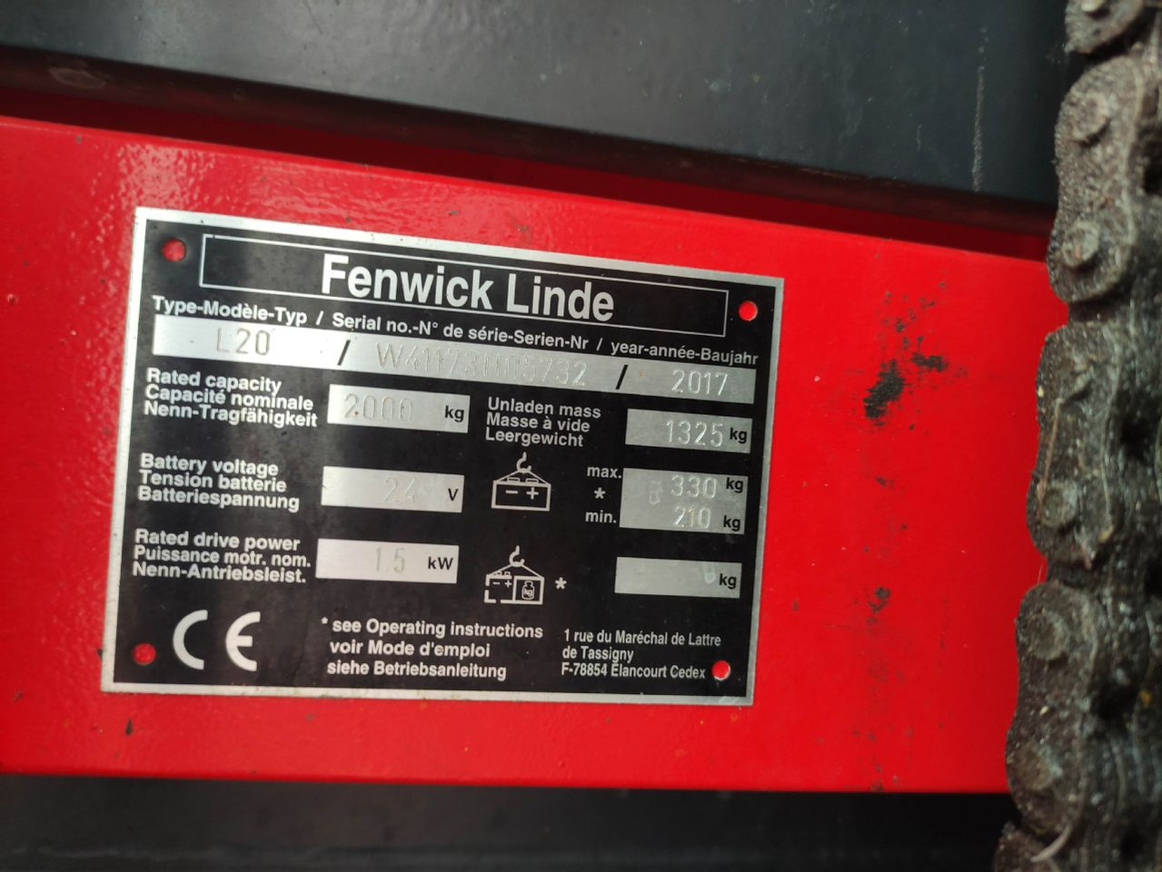 Linde L20-1173 - Apilador: foto 5 Linde L20-1173 - Apilador: foto 5