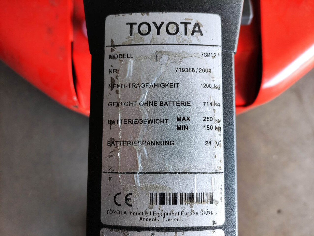 Toyota 7SM12 - Apilador: foto 5 Toyota 7SM12 - Apilador: foto 5