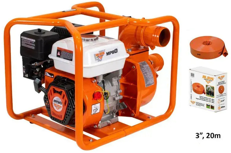 Pompa silnikowa RURIS MP80 + wąż 3" 20m - Sistema de riego: foto 1 Pompa silnikowa RURIS MP80 + wąż 3" 20m - Sistema de riego: foto 1