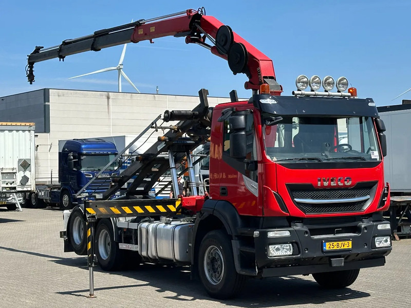 Iveco Stralis 400 6x2 HMF 1720 K3 Kraan Met 24T HTS Kabel Systeem / Rotator / Euro 6 - Camión con equipo de cable, Camión grúa: foto 3 Iveco Stralis 400 6x2 HMF 1720 K3 Kraan Met 24T HTS Kabel Systeem / Rotator / Euro 6 - Camión con equipo de cable, Camión grúa: foto 3