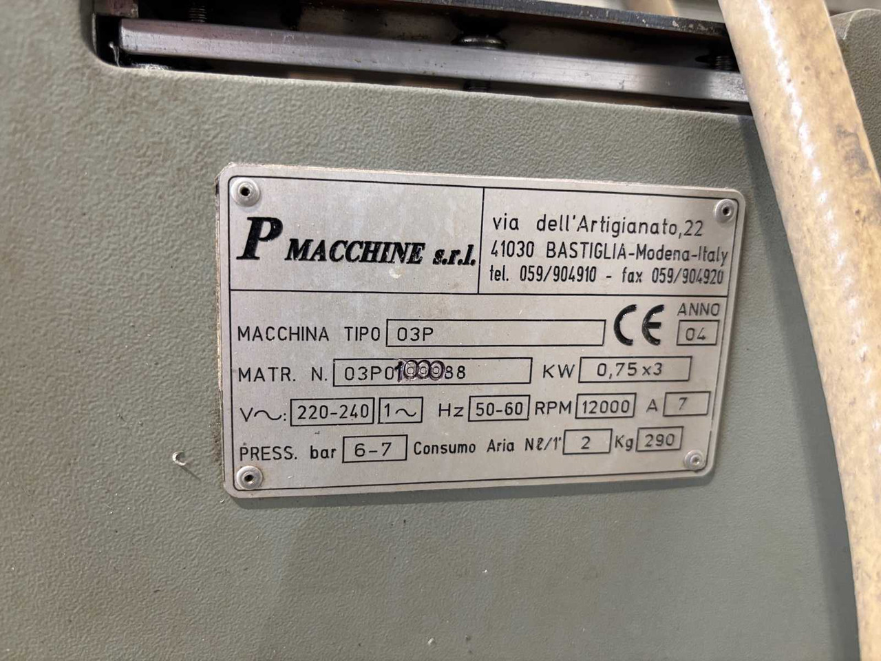 Three-spindle copy milling cutter P macchine s.r.l 03P - Fresadora: foto 4 Three-spindle copy milling cutter P macchine s.r.l 03P - Fresadora: foto 4