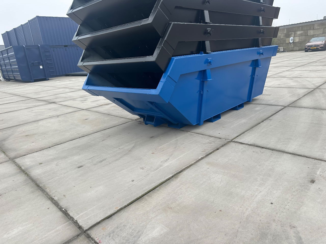 Sidalco 6m3 met heftruck lepel kokers - Contenedor de cadenas: foto 3 Sidalco 6m3 met heftruck lepel kokers - Contenedor de cadenas: foto 3