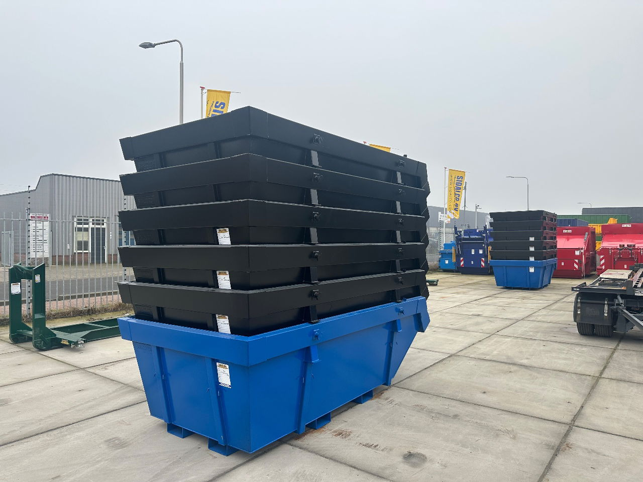 Sidalco 6m3 met heftruck lepel kokers - Contenedor de cadenas: foto 5 Sidalco 6m3 met heftruck lepel kokers - Contenedor de cadenas: foto 5