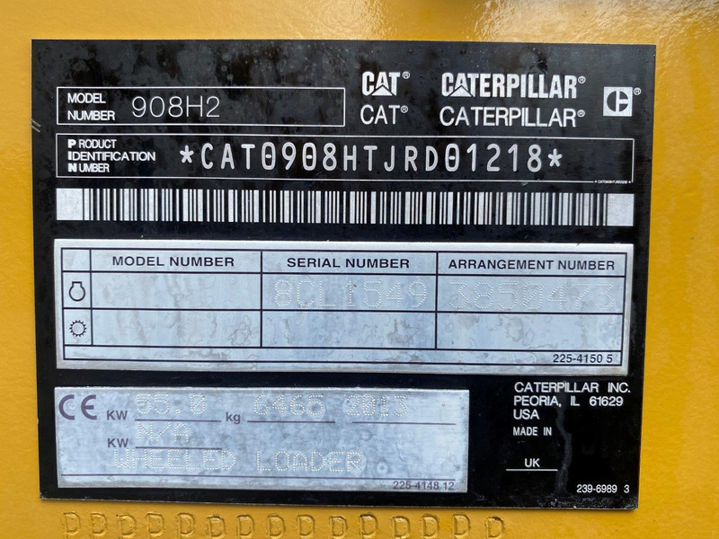 Cargadora Caterpillar 908 H2 NVT: foto 12