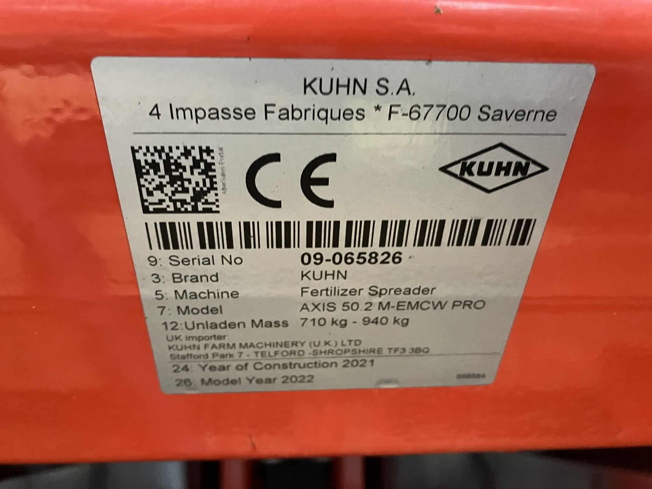 Kuhn Axis 50.2 M-ECW - Esparcidor de fertilizantes: foto 5 Kuhn Axis 50.2 M-ECW - Esparcidor de fertilizantes: foto 5