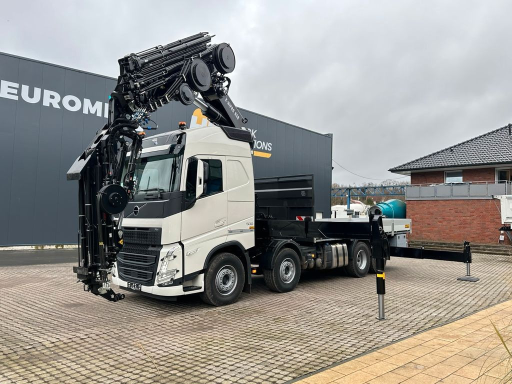 Volvo FH500 8X4 Kran HIAB X-HiPro858E-8 & Jib150x-6 - Camión caja abierta, Camión grúa: foto 3 Volvo FH500 8X4 Kran HIAB X-HiPro858E-8 & Jib150x-6 - Camión caja abierta, Camión grúa: foto 3