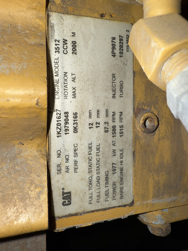 CATPILLAR 3512 - Herramienta/ Equipo: foto 3 CATPILLAR 3512 - Herramienta/ Equipo: foto 3