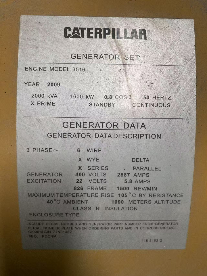 CATPILLAR 3516C - Generador industriale: foto 2 CATPILLAR 3516C - Generador industriale: foto 2