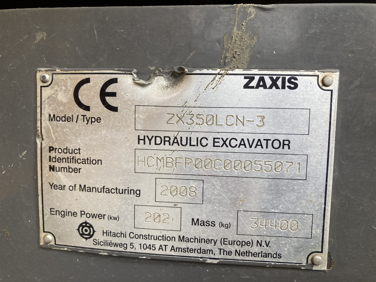 PELLE HITACHI ZX350 NCL-3 - Excavadora de cadenas: foto 1 PELLE HITACHI ZX350 NCL-3 - Excavadora de cadenas: foto 1