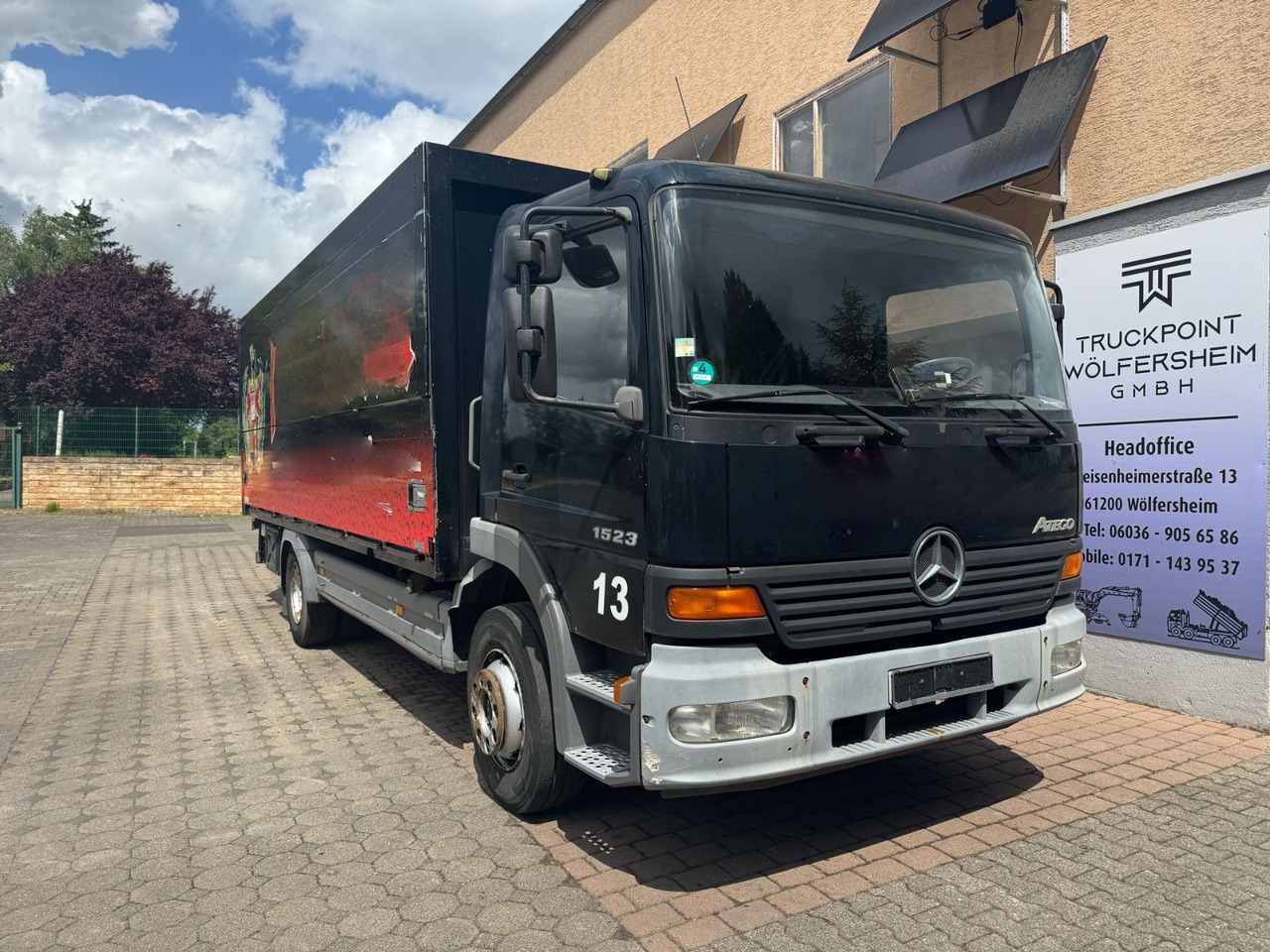 Mercedes-Benz Atego1523/B-L/LBW/AHK/aus.1Hand - Camión transporte de bebidas: foto 1 Mercedes-Benz Atego1523/B-L/LBW/AHK/aus.1Hand - Camión transporte de bebidas: foto 1