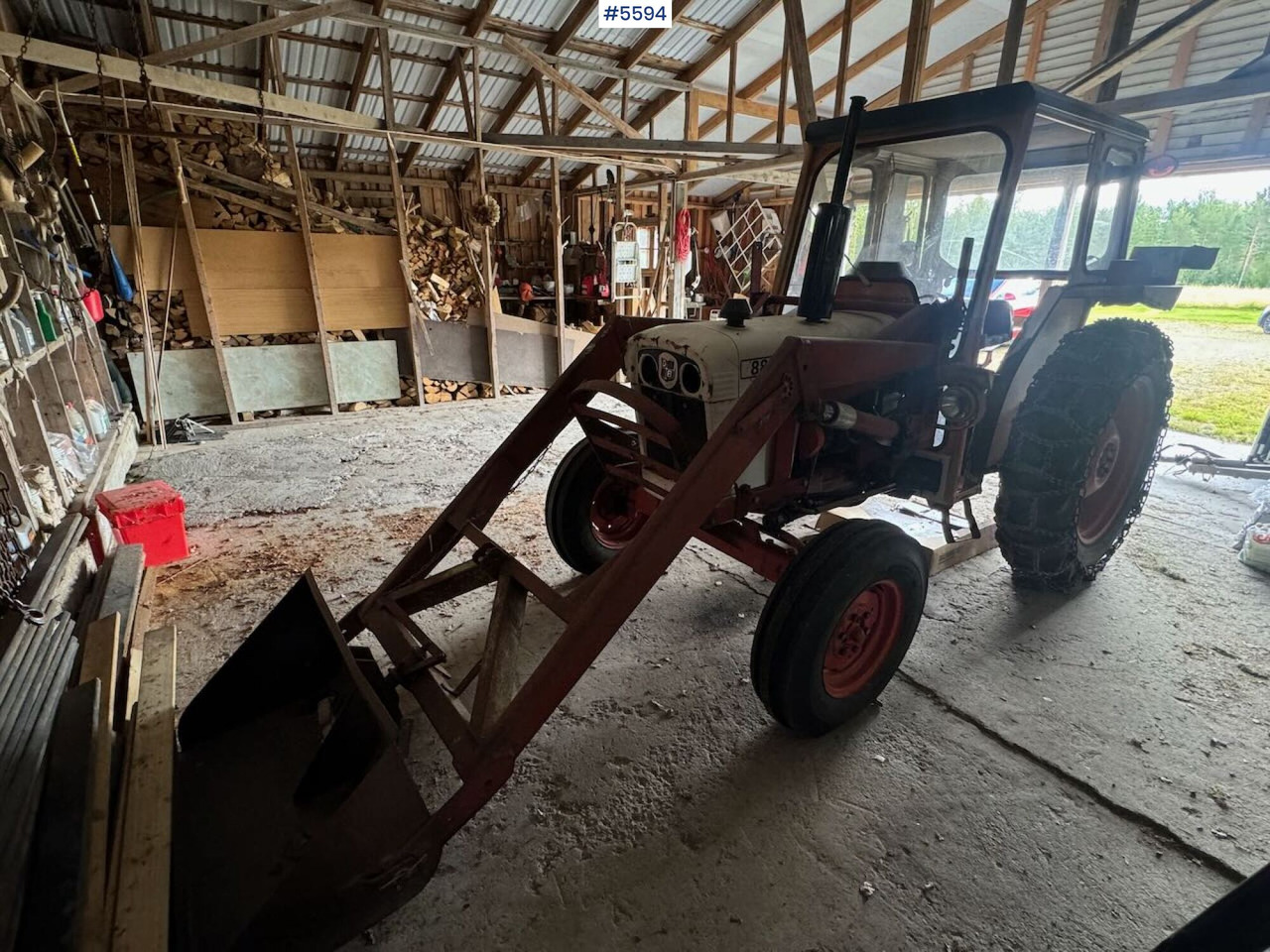 1974 David Brown 885 w/ loaders and chain. - Tractor: foto 2 1974 David Brown 885 w/ loaders and chain. - Tractor: foto 2