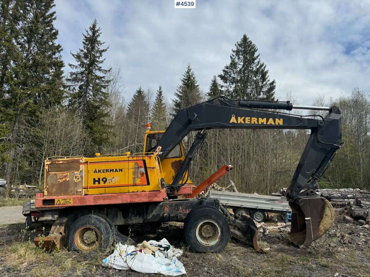 1979 Åkerman H9 Wheeled excavator w/ bucket. Repair object. - Excavadora: foto 3 1979 Åkerman H9 Wheeled excavator w/ bucket. Repair object. - Excavadora: foto 3