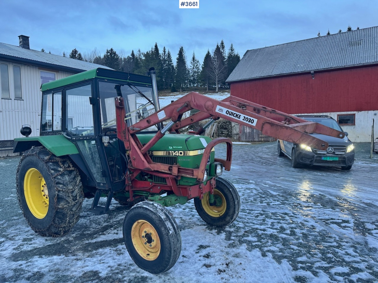 1980 John Deere 1140 Synchron w/ Front loader and bucket - Tractor: foto 1 1980 John Deere 1140 Synchron w/ Front loader and bucket - Tractor: foto 1