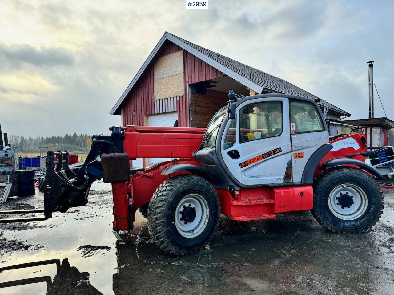 2009 Manitou MT 1440 Telescopic truck w/ Bucket, Pallet forks and Lifting jib - Manipulador telescópico: foto 2 2009 Manitou MT 1440 Telescopic truck w/ Bucket, Pallet forks and Lifting jib - Manipulador telescópico: foto 2