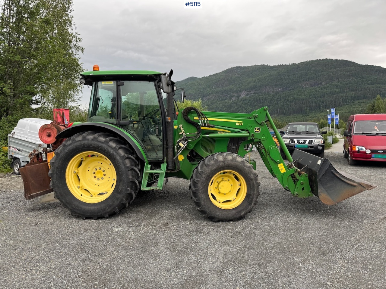 2011 John Deere 5080 M m/frontlaster. Lite timer! - Tractor: foto 3 2011 John Deere 5080 M m/frontlaster. Lite timer! - Tractor: foto 3