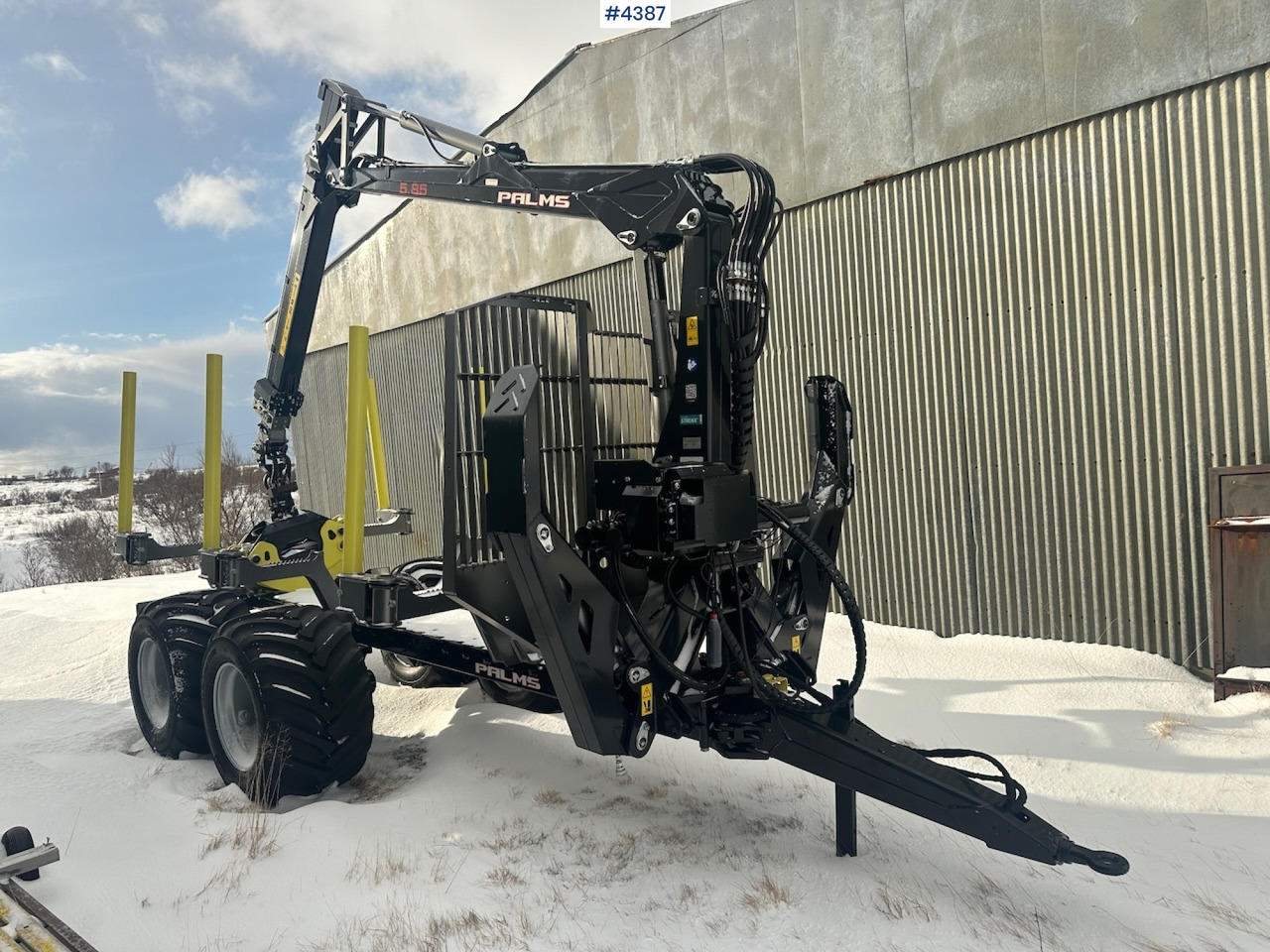 2023 Palms u12 timber trailer w/ Palms 5,85 krane. Never used. - Remolque maderero: foto 2 2023 Palms u12 timber trailer w/ Palms 5,85 krane. Never used. - Remolque maderero: foto 2