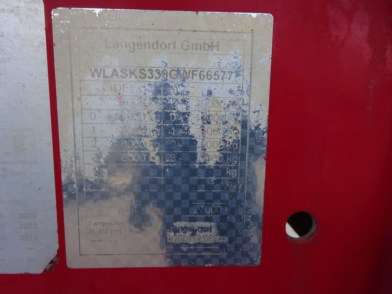 Semirremolque volquete Langendorf Kippauflieger mit 3 Achsen Stahl: foto 13 Semirremolque volquete Langendorf Kippauflieger mit 3 Achsen Stahl: foto 13