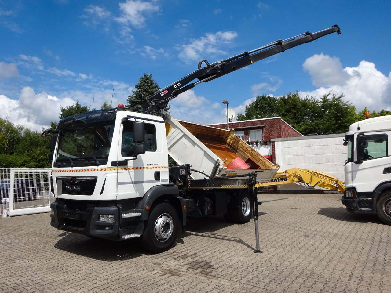 MAN 15.290 TGM 3Skipper + HIAB 111-B3 HIDUO Kran 4x2 - Camión volquete, Camión grúa: foto 4 MAN 15.290 TGM 3Skipper + HIAB 111-B3 HIDUO Kran 4x2 - Camión volquete, Camión grúa: foto 4