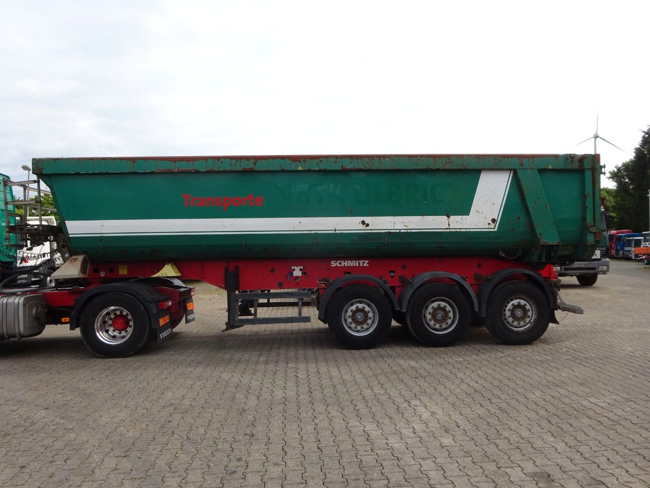 Schmitz Cargobull Kipp Auflieger Stahlmulde SKI 24 mit 3 Achsen - Semirremolque volquete: foto 1 Schmitz Cargobull Kipp Auflieger Stahlmulde SKI 24 mit 3 Achsen - Semirremolque volquete: foto 1