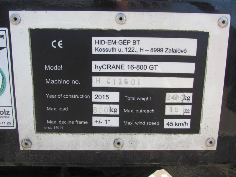 Teupen TGT HighCrane 800 hyCRANE 16-800GT Raupenkran Mini - Plataforma articulada: foto 3 Teupen TGT HighCrane 800 hyCRANE 16-800GT Raupenkran Mini - Plataforma articulada: foto 3