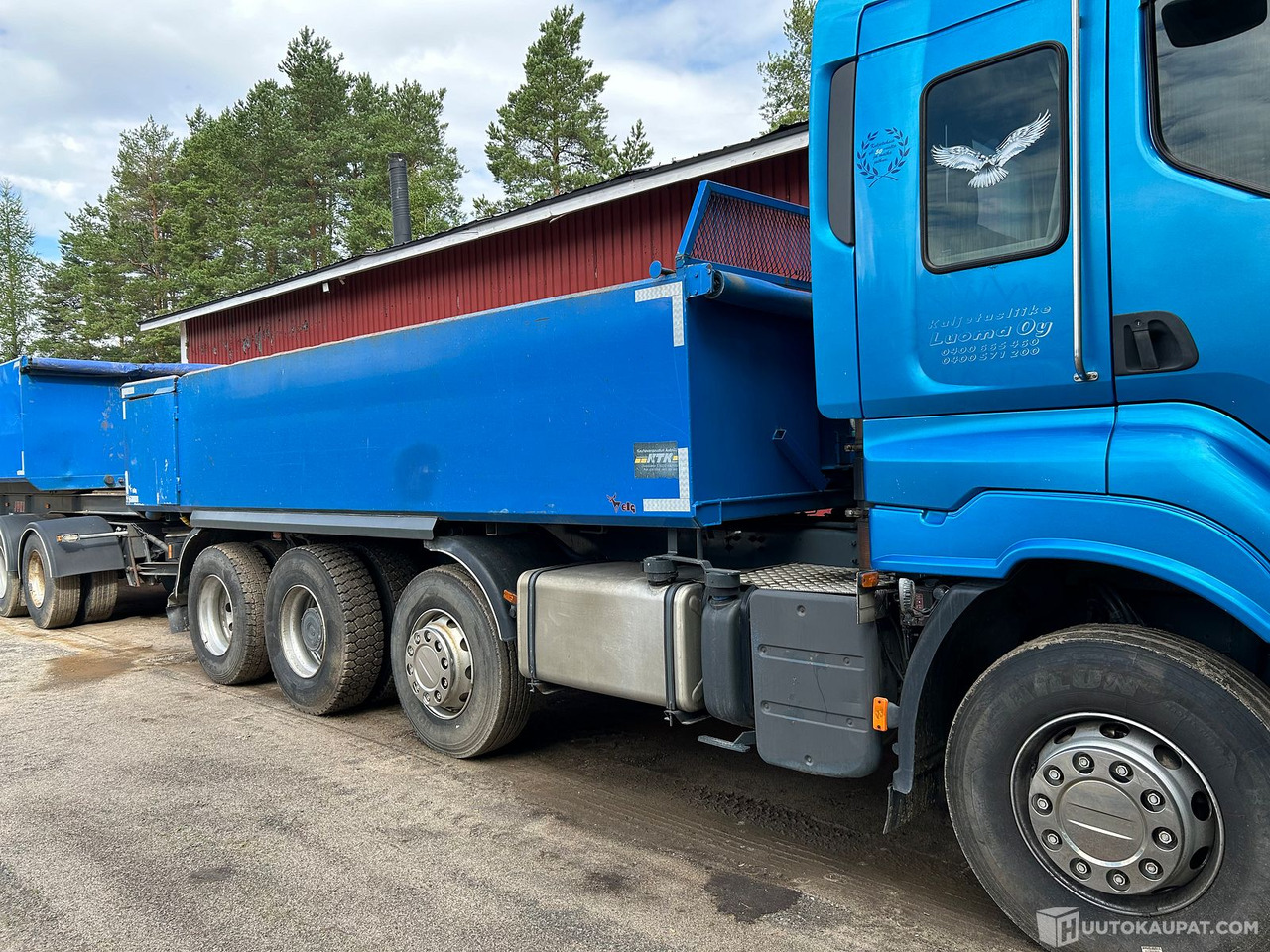 Sisu R500E 13M & Jyki 4-akselinen kasettiyhdistelmä, 2008, Kauhava - Camión volquete: foto 2 Sisu R500E 13M & Jyki 4-akselinen kasettiyhdistelmä, 2008, Kauhava - Camión volquete: foto 2