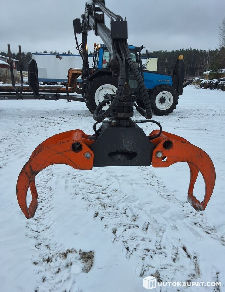 Valmet 6800 + PMF 850 crane + trailer BMF 9T, Leppävirta - Tractor: foto 4 Valmet 6800 + PMF 850 crane + trailer BMF 9T, Leppävirta - Tractor: foto 4