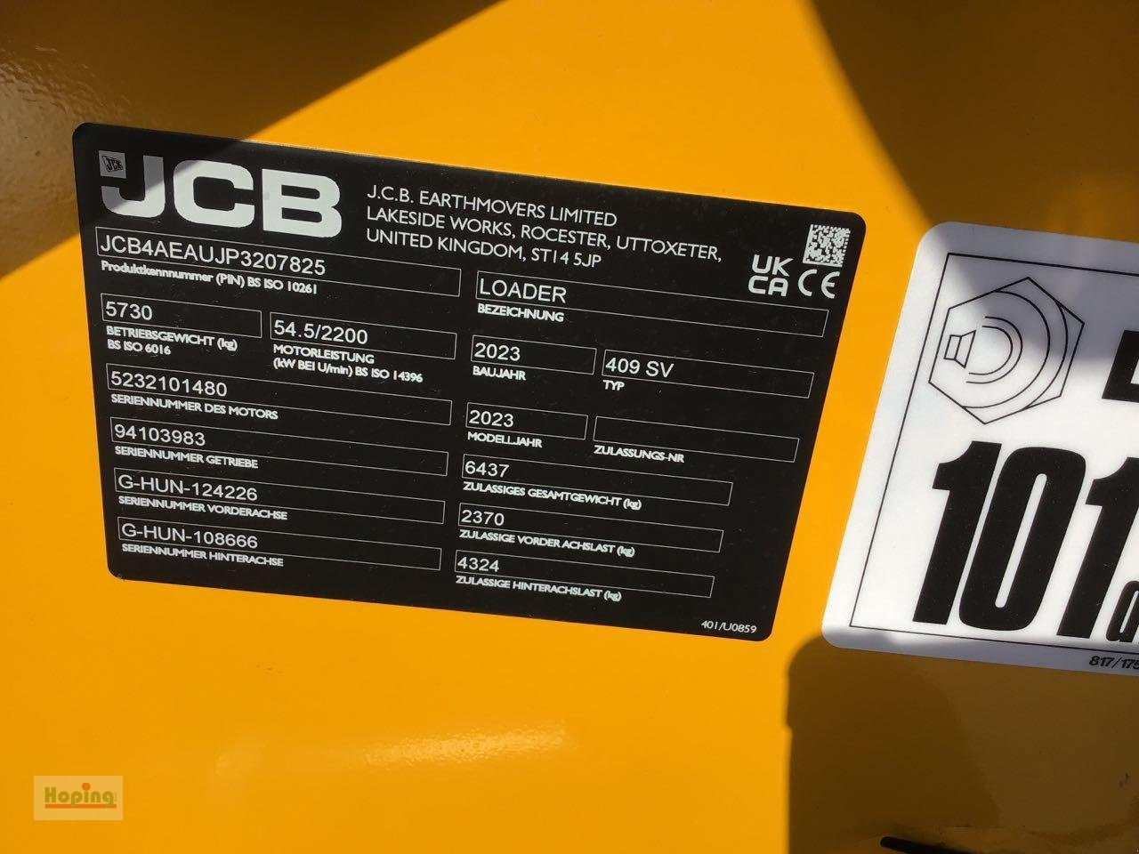 JCB 409 - Cargadora de ruedas: foto 1 JCB 409 - Cargadora de ruedas: foto 1