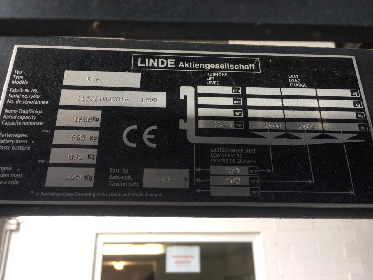 Linde R16 - Carretilla elevadora: foto 5 Linde R16 - Carretilla elevadora: foto 5