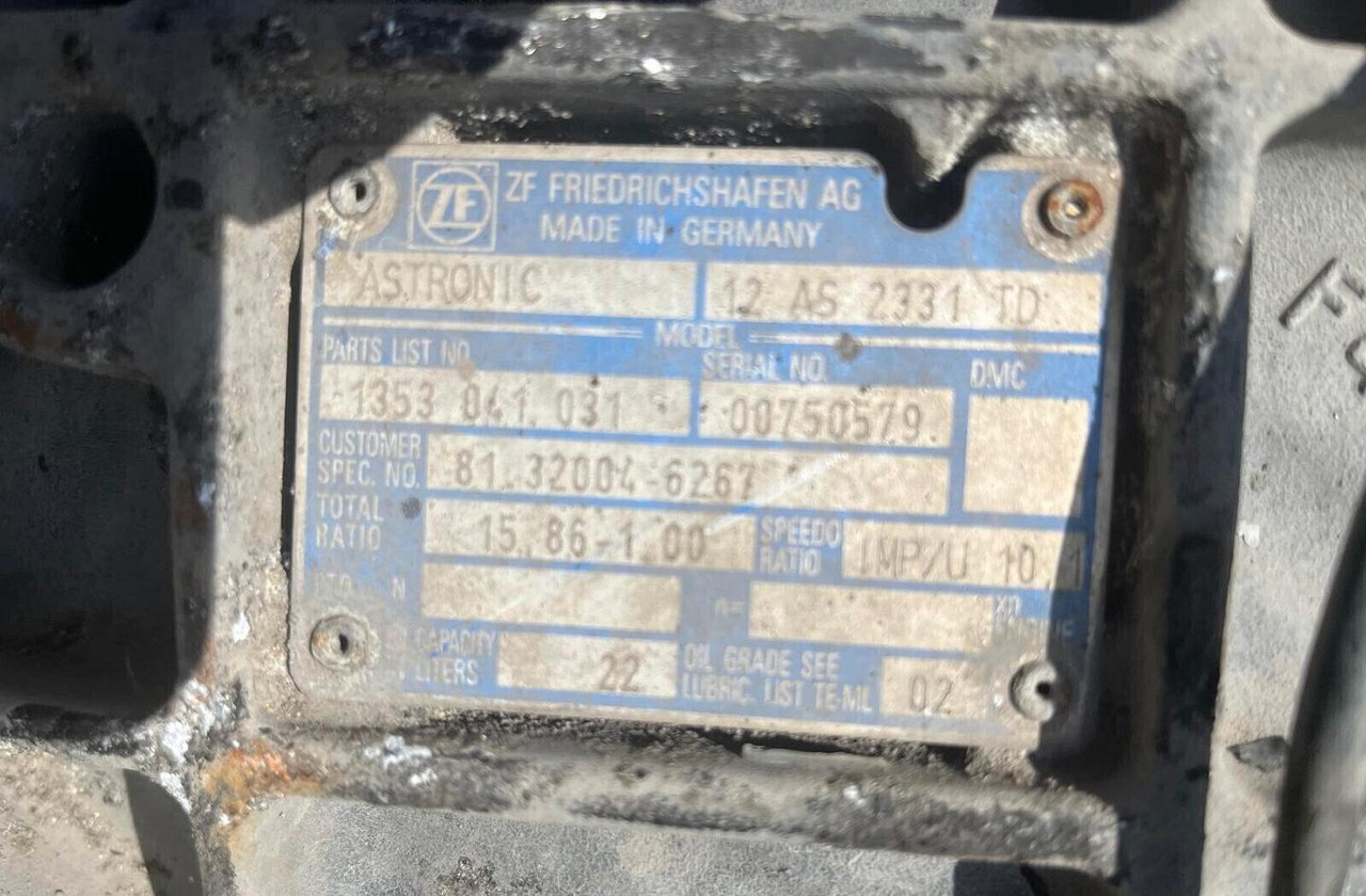 Cambio Iveco Stralis ZF ASTRONIC 12 AS 2331 TD - Caja de cambios para Camión: foto 3 Cambio Iveco Stralis ZF ASTRONIC 12 AS 2331 TD - Caja de cambios para Camión: foto 3