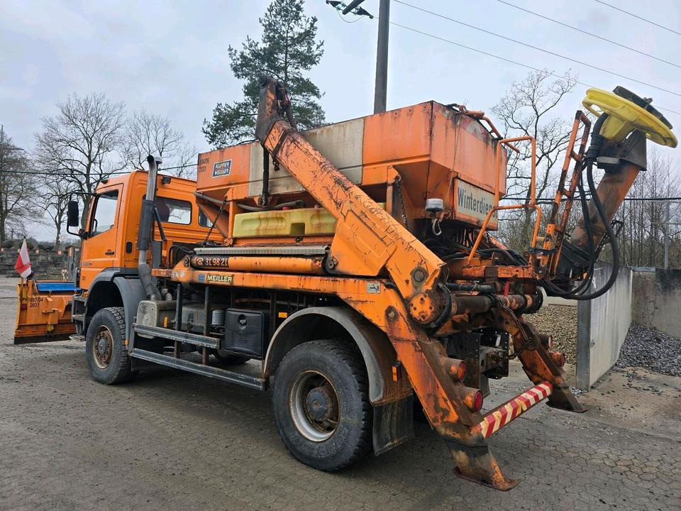 Mercedes-Benz Allrad Atego 1828 AK Absetzkipper Meiller Schmidt Schneepflug Küpper-Weisser Salzstreuer Allrad - Máquina quitanieve: foto 2 Mercedes-Benz Allrad Atego 1828 AK Absetzkipper Meiller Schmidt Schneepflug Küpper-Weisser Salzstreuer Allrad - Máquina quitanieve: foto 2