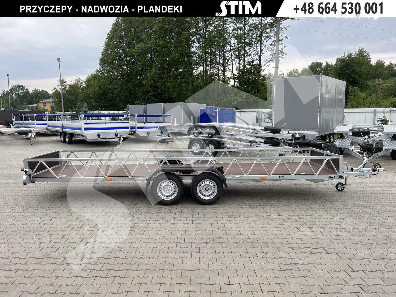 Stim S22-27/6015DŁ - dłużyca - Remolque plataforma/ Caja abierta: foto 2 Stim S22-27/6015DŁ - dłużyca - Remolque plataforma/ Caja abierta: foto 2
