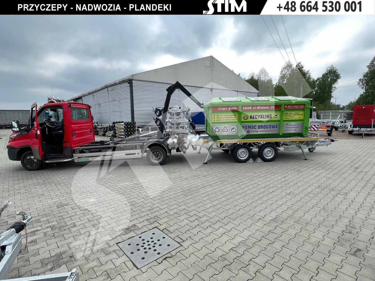 Stim S22-35/4323KP-15 Platforma do przeowzu kontenerów typu KP - Remolque plataforma/ Caja abierta: foto 2 Stim S22-35/4323KP-15 Platforma do przeowzu kontenerów typu KP - Remolque plataforma/ Caja abierta: foto 2