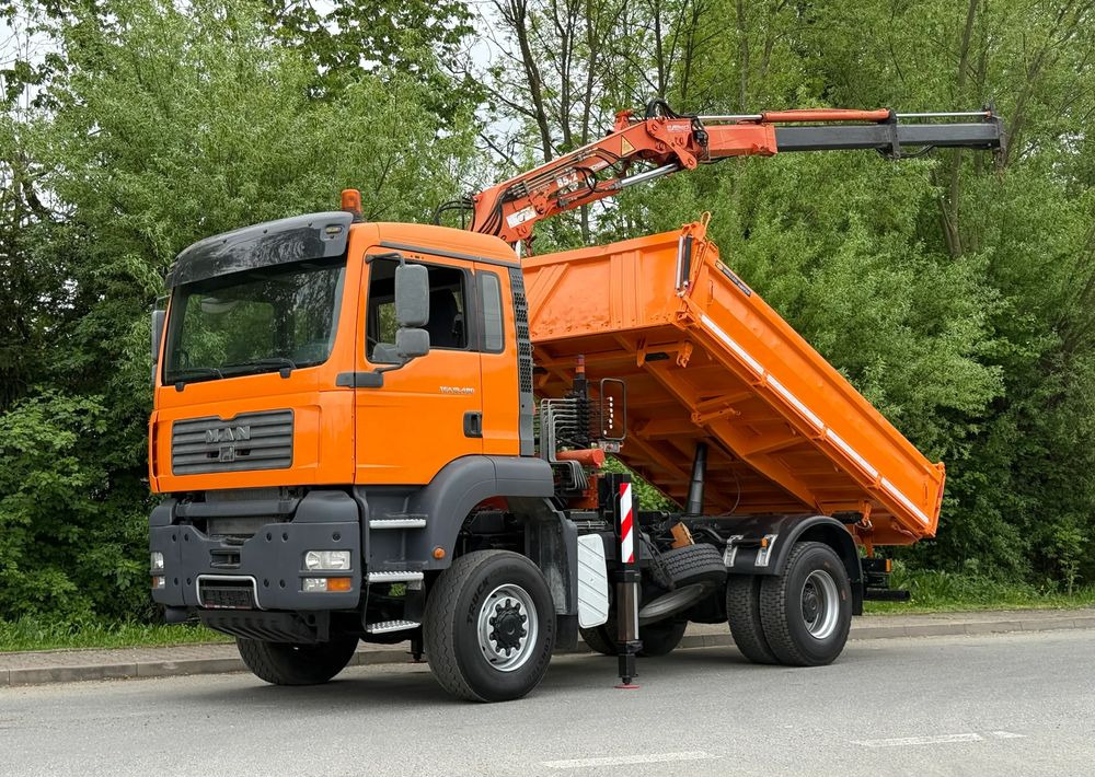 MAN * MAN 18 480 * KIPER WYWROTKA * 4x4 * HDS ATLAS 85* STAN BARDZO DOBRY * Sprowadzony - Camión volquete: foto 1 MAN * MAN 18 480 * KIPER WYWROTKA * 4x4 * HDS ATLAS 85* STAN BARDZO DOBRY * Sprowadzony - Camión volquete: foto 1