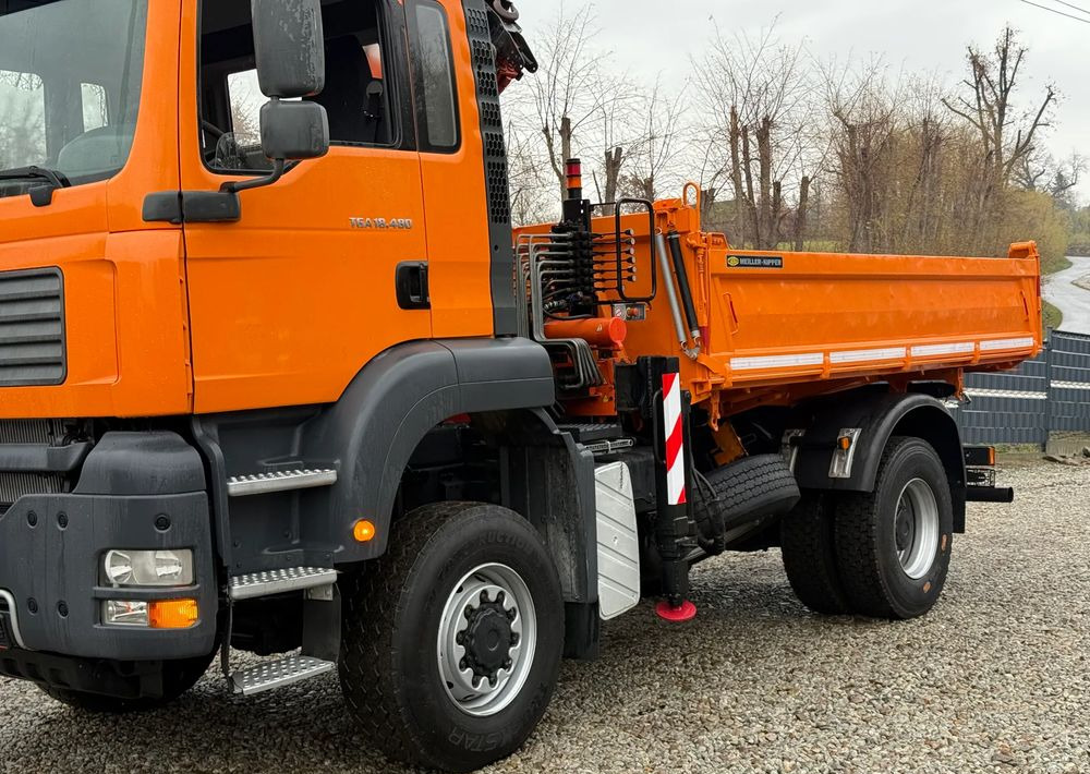 MAN * MAN 18 480 * KIPER WYWROTKA * 4x4 * HDS ATLAS 85* STAN BARDZO DOBRY * Sprowadzony - Camión volquete: foto 5 MAN * MAN 18 480 * KIPER WYWROTKA * 4x4 * HDS ATLAS 85* STAN BARDZO DOBRY * Sprowadzony - Camión volquete: foto 5