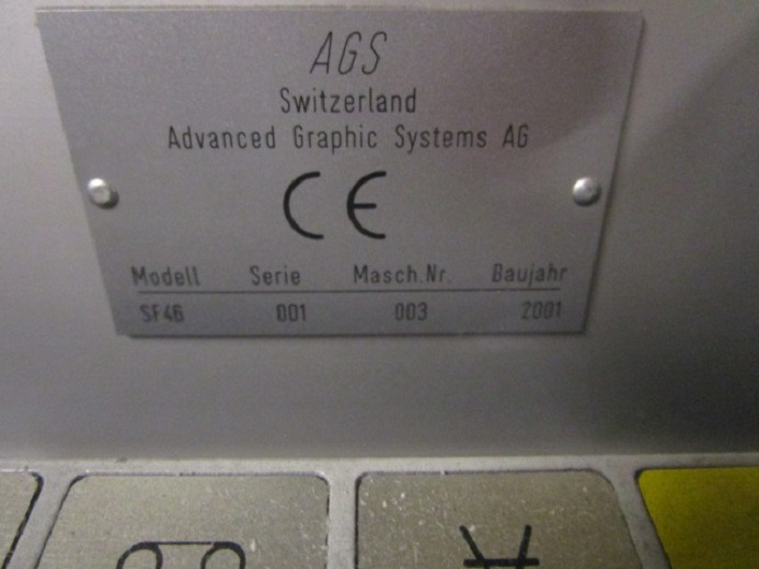 AGS SF46 - Máquina de impresión: foto 5 AGS SF46 - Máquina de impresión: foto 5