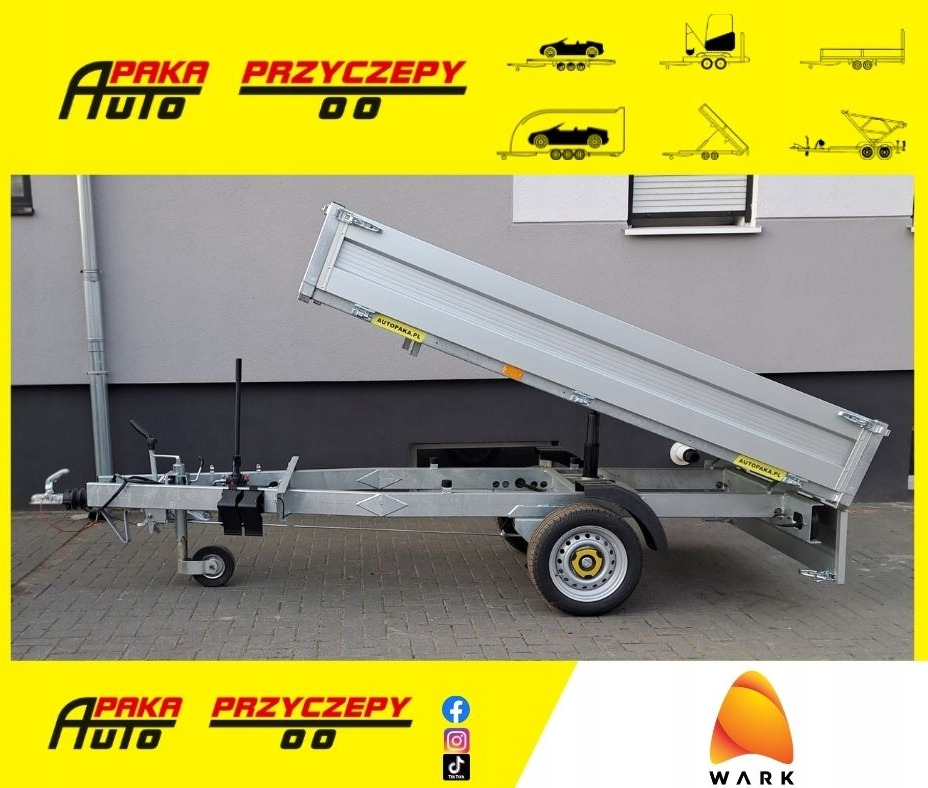 Przyczepa WARK wywrotka DMC 1500 kg 1-wywrot / WARK tipper trailer GVW 1500 kg 1-way tipper - Remolque volquete: foto 1 Przyczepa WARK wywrotka DMC 1500 kg 1-wywrot / WARK tipper trailer GVW 1500 kg 1-way tipper - Remolque volquete: foto 1