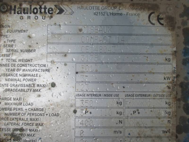 Leasing para Haulotte Compact 14  Haulotte Compact 14: foto 9